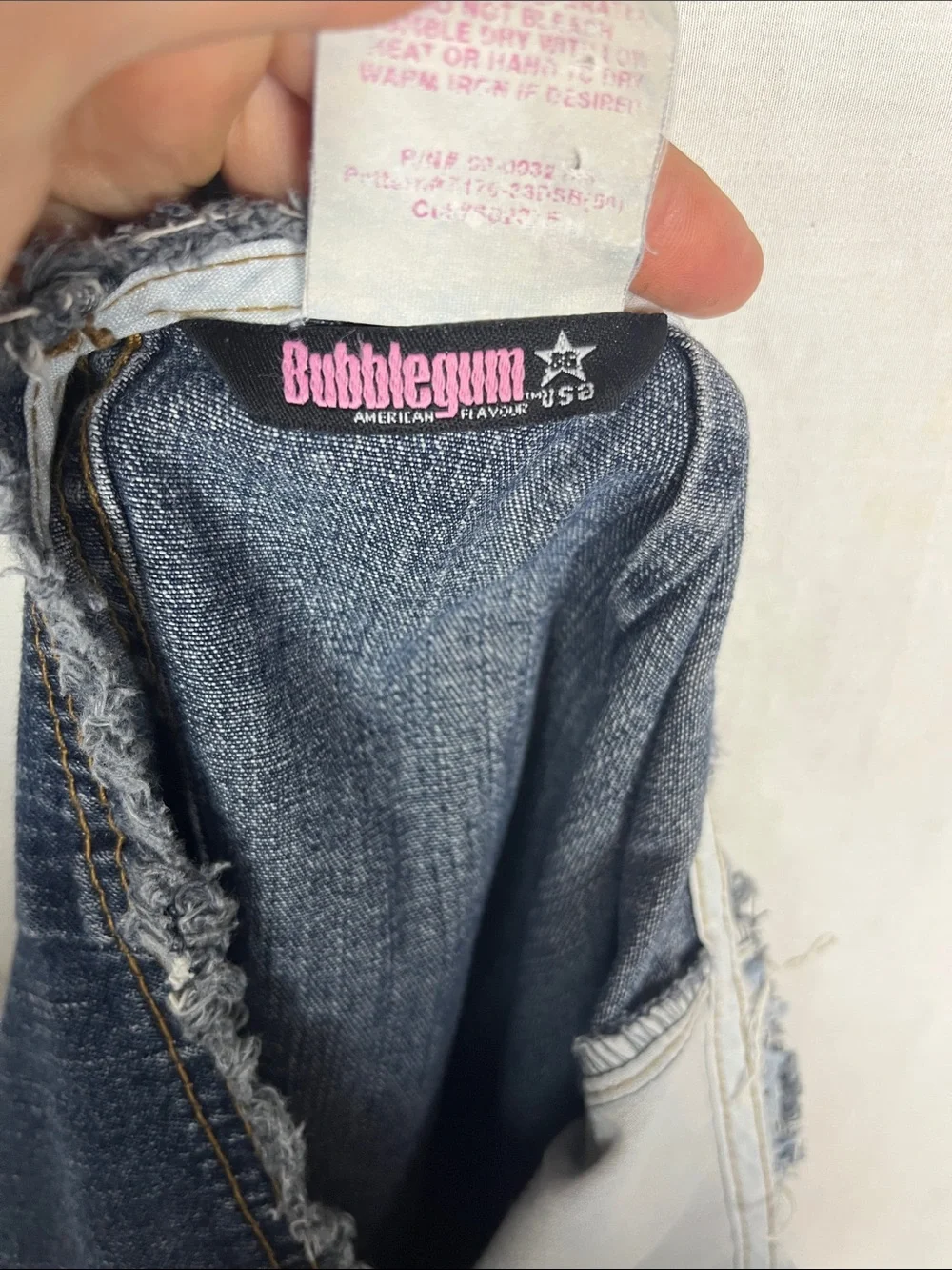 Vintage Y2K Bubblegum USA Denim Jean Maxi Skirt